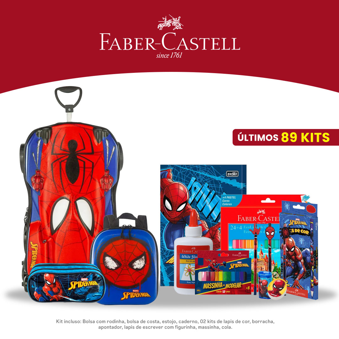 Kit Escolar Homem-Aranha